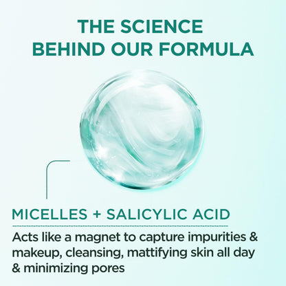 Garnier all in one purifying micellar cleansing water 400ml bottles showing back labels and ingredients