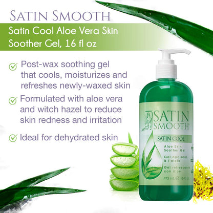 Satin Smooth Aloe Vera gel for face and body skincare