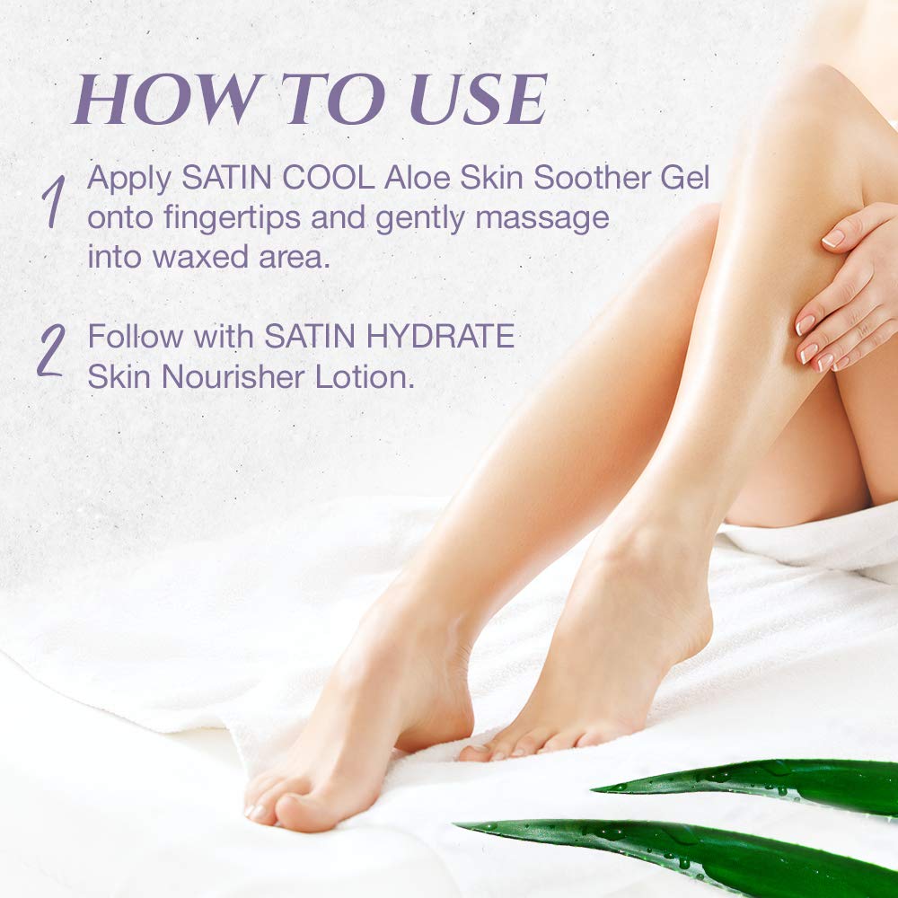 Authentic Satin Smooth cooling gel for post-depilatory relief