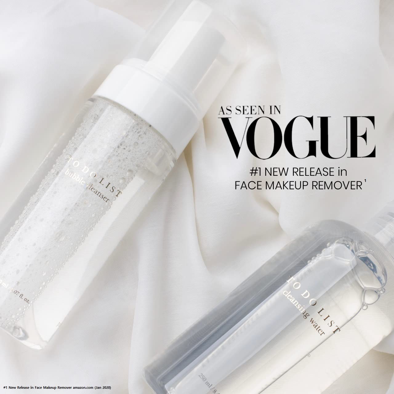 TO DO LIST Korean Skincare Cleansing Water clear bottle packaging details