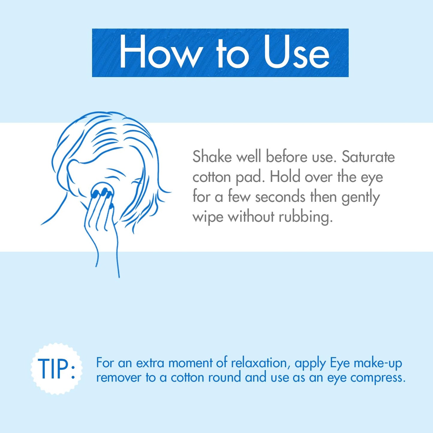 Authentic Klorane dual phase waterproof mascara remover bottle back instructions