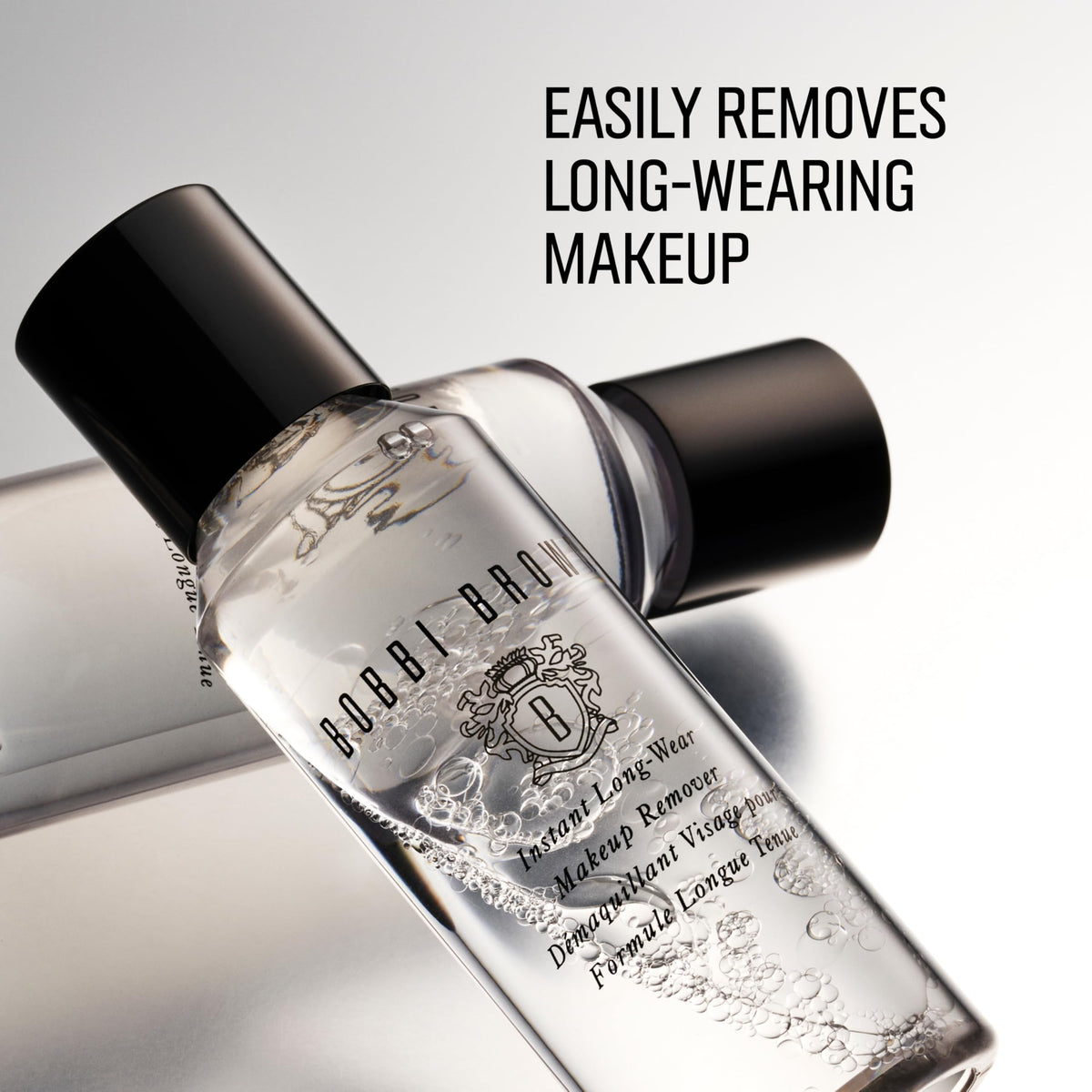 Bobbi Brown Instant Long Wear Makeup Remover packaging and cap detail