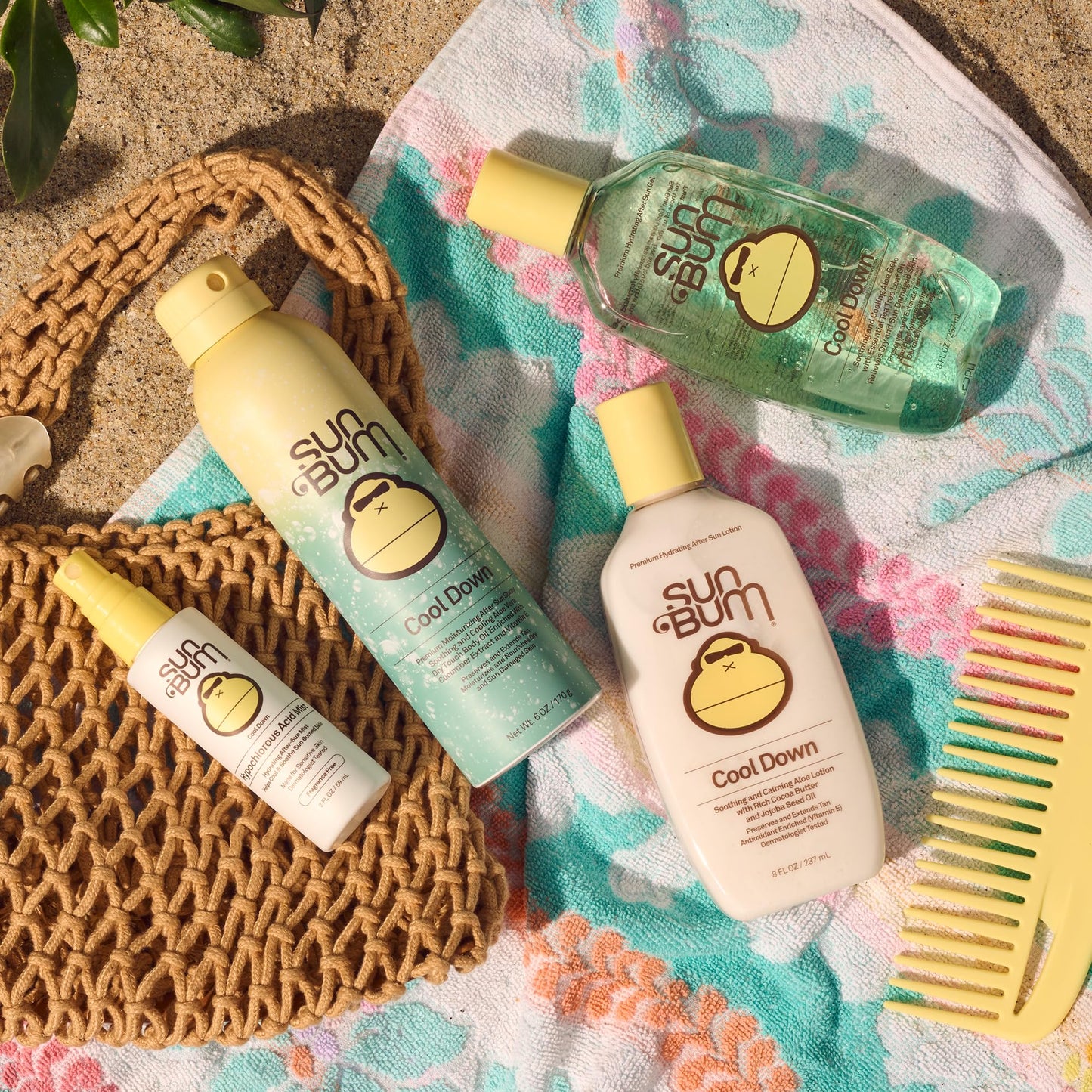Sun Bum skincare for sunburned skin