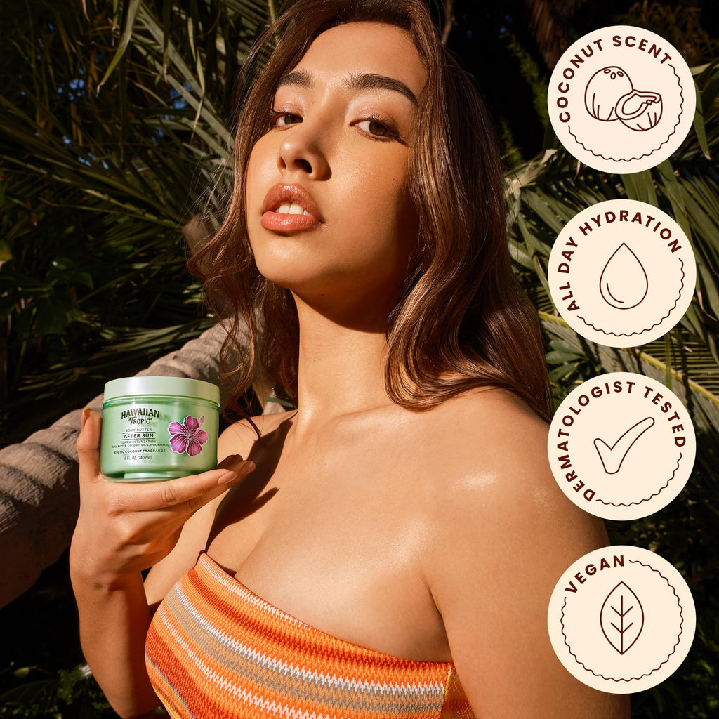 Hawaiian Tropic moisturizing skin care tub lifestyle setting