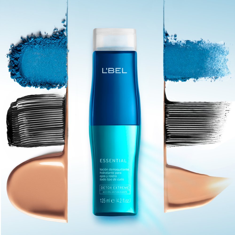 L'Bel moisturizing makeup remover bottle showing size and label details