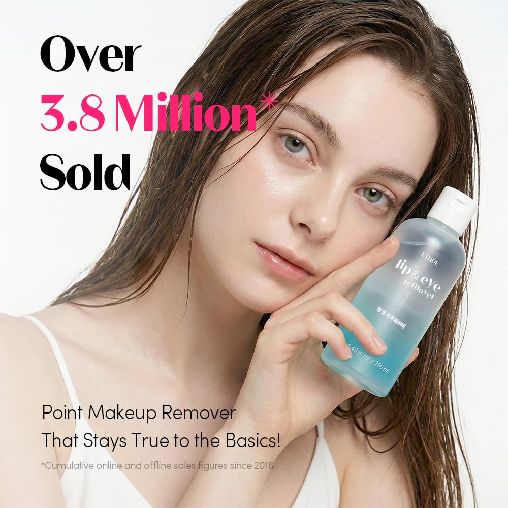 Etude waterproof makeup remover texture and oil layer