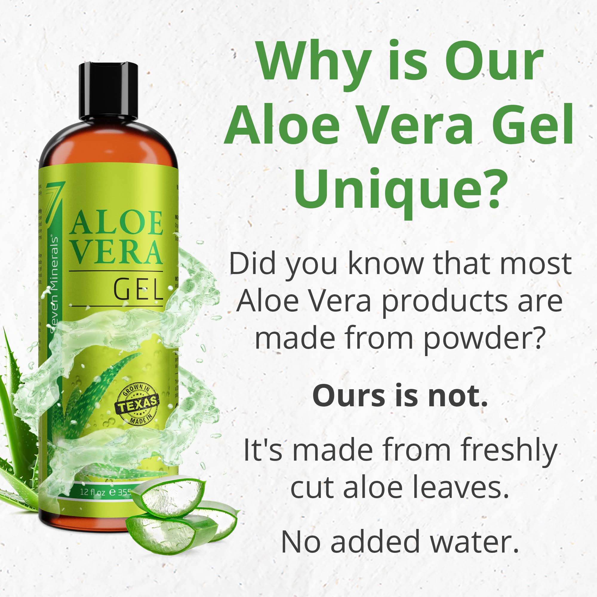 Seven Minerals Aloe Vera Gel for daily facial care