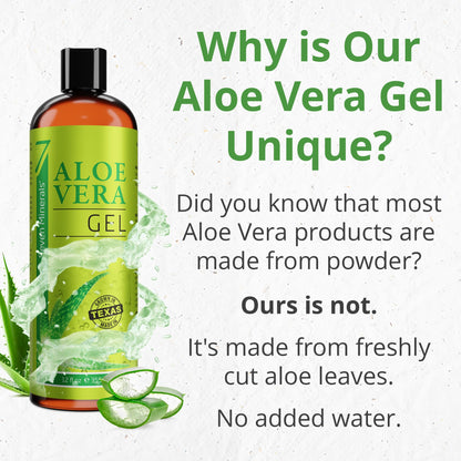 Seven Minerals Aloe Vera Gel for daily facial care