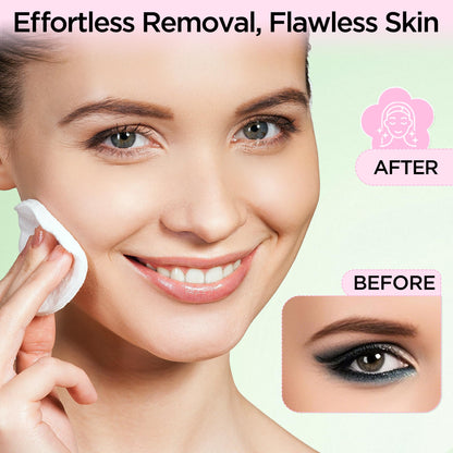 Bepholan cluster lash adhesive remover fluid texture visual highlighting the skin friendly formula.