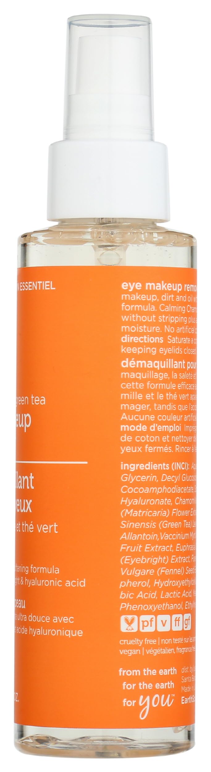 Authentic Earth Science USA imported skin softening eye makeup remover