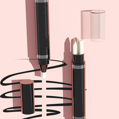 Side profile of the sleek black Easilydays eye makeup eraser stick tool.