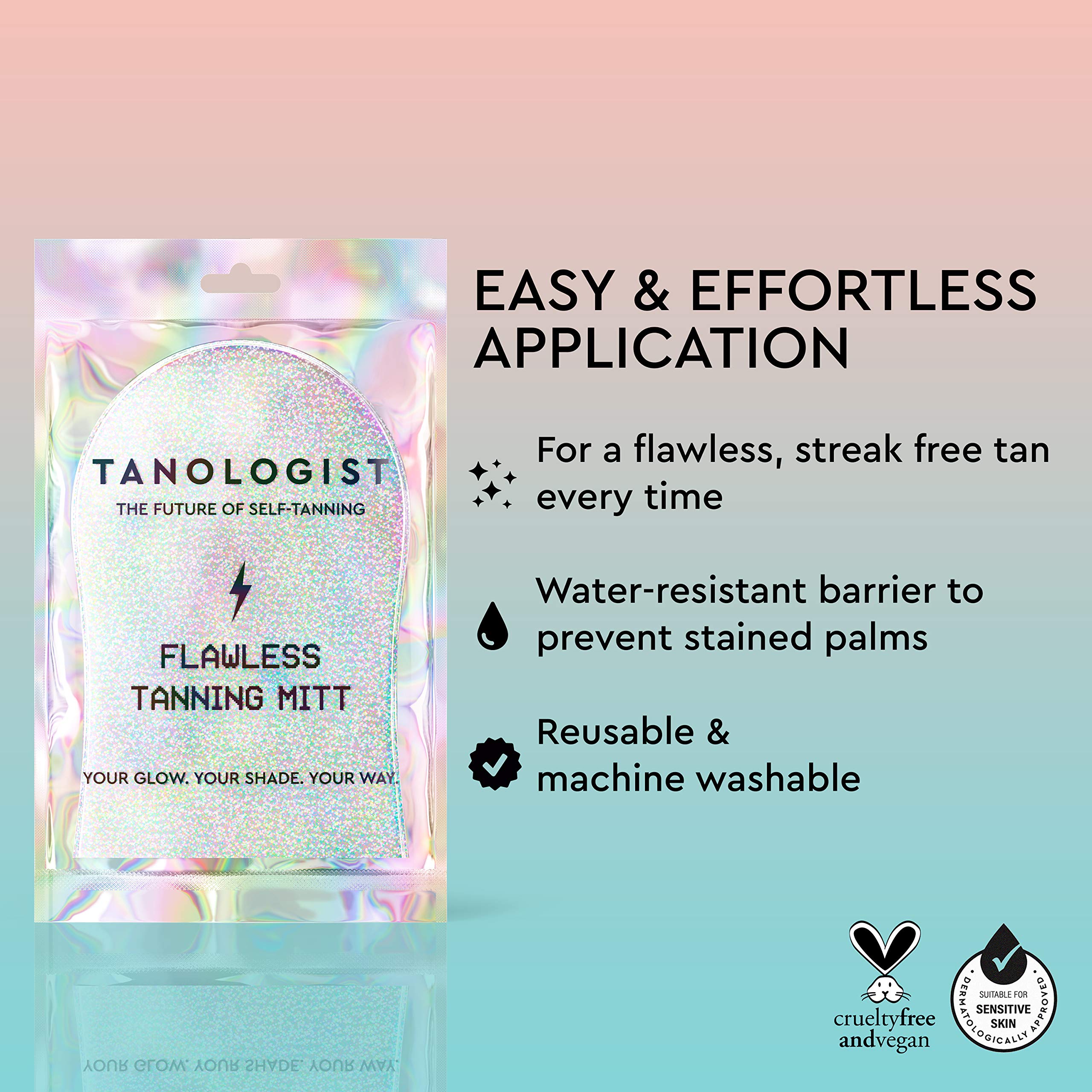 Tanologist velvety soft reusable self tan applicator glove