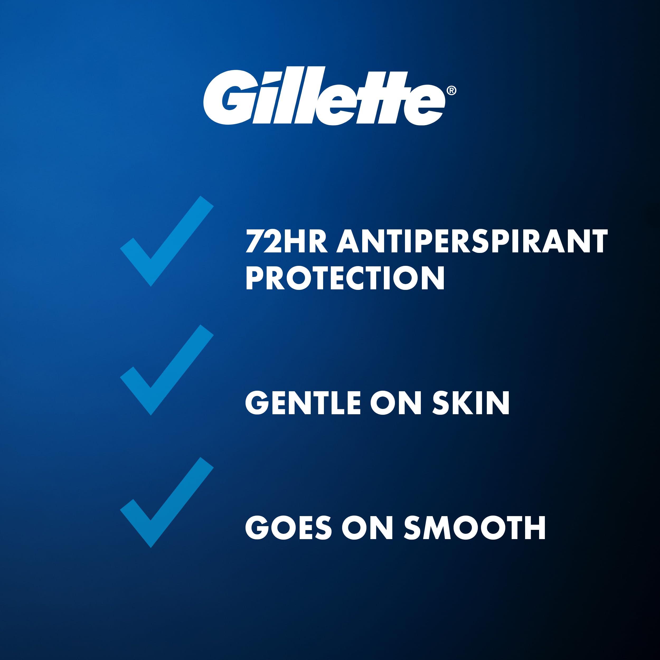 Gillette Clinical strength soft solid Ultimate Fresh scent pack of three