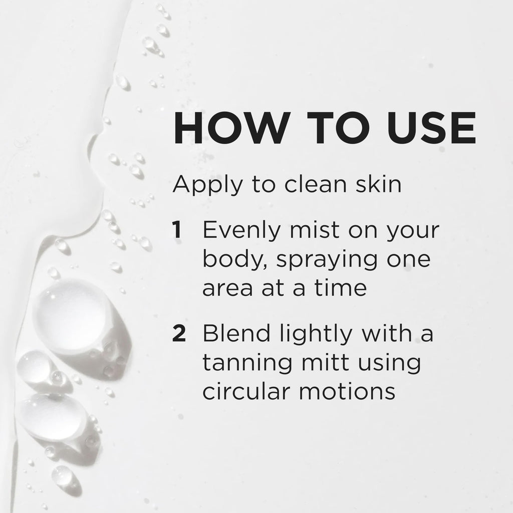 TAN-LUXE hydrating self tanning mist bottle lifestyle display
