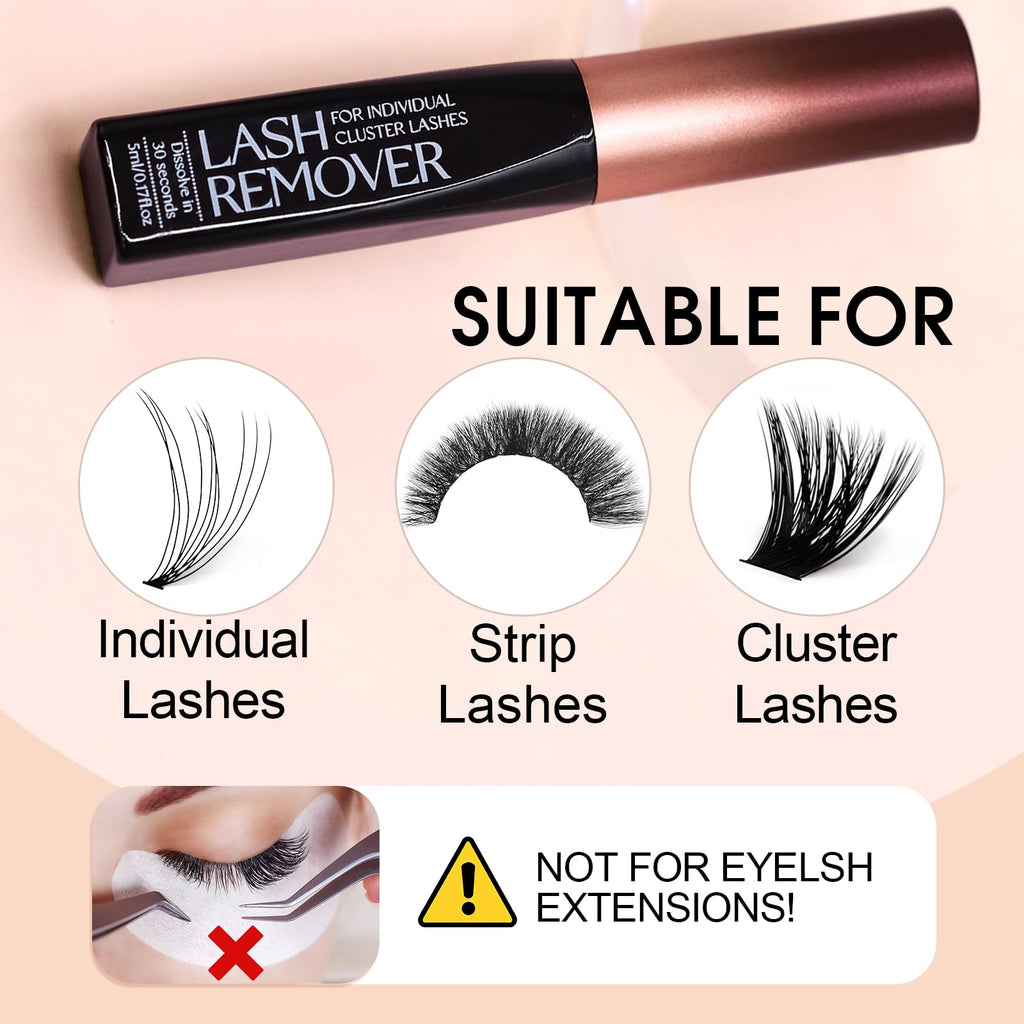 Miuffue five milliliters lash adhesive remover bottle side profile