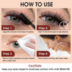 Miuffue vegan cluster lash remover lifestyle application display