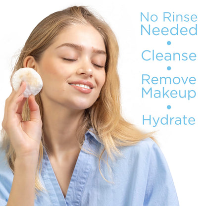 No rinse formula micellar water bottle demonstrating lightweight texture