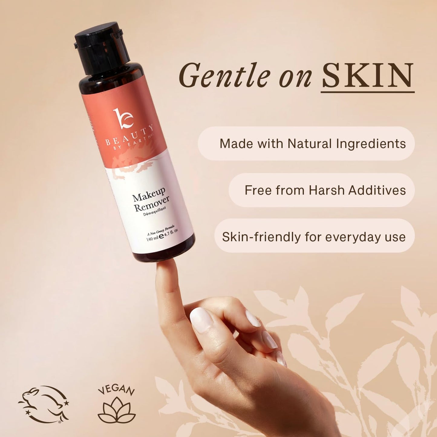 Authentic imported bottle showcasing aloe vera and witch hazel botanical ingredients