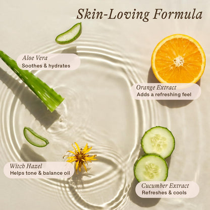 Gentle non greasy cosmetic cleanser liquid being applied to face with wipes