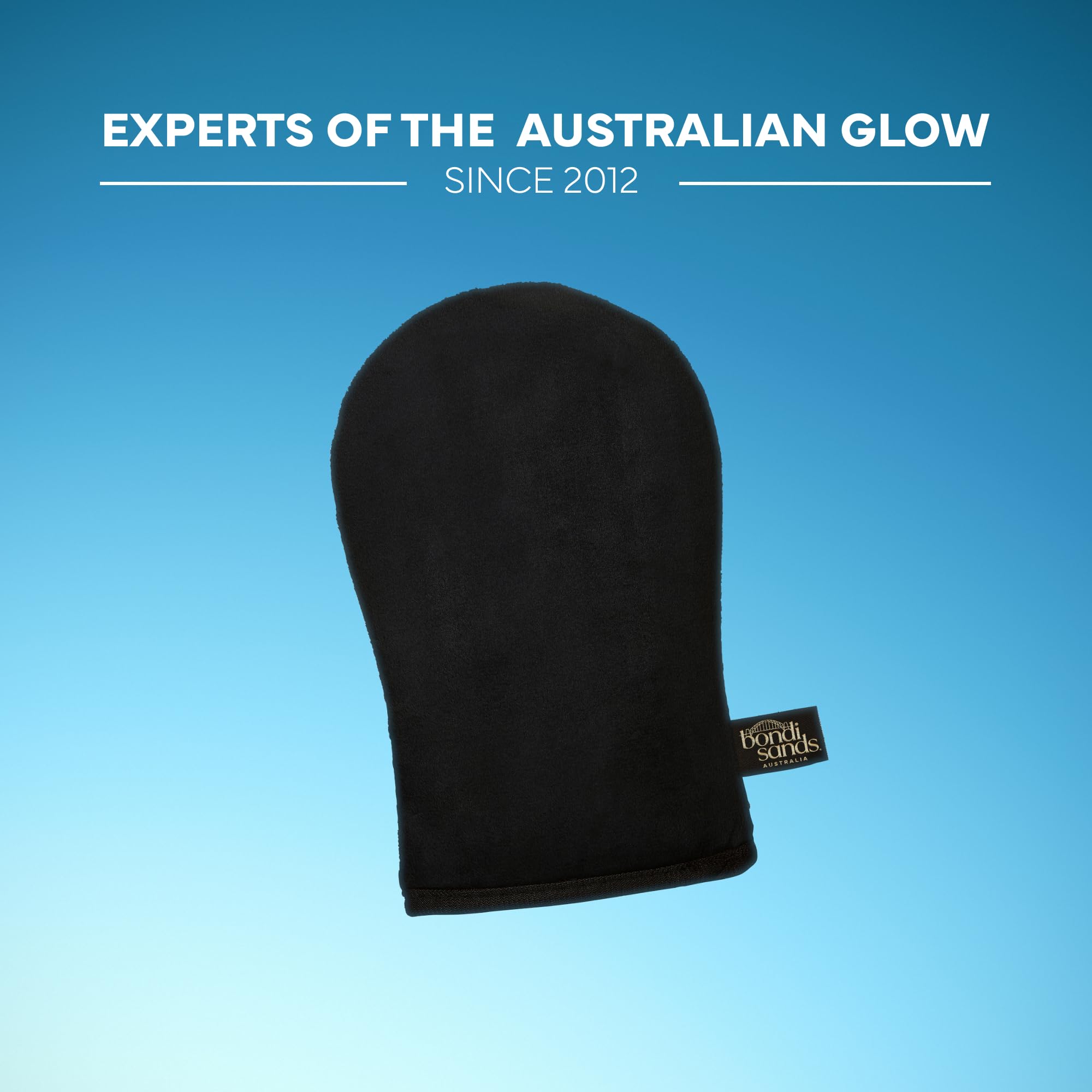 Bondi Sands applicator mitt with thumb grip detail