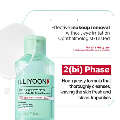 Korean skincare waterproof mascara remover solution texture