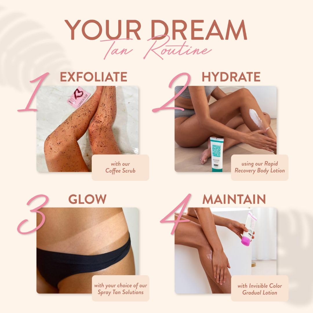 Close up of MineTan Double Dark professional tanning label