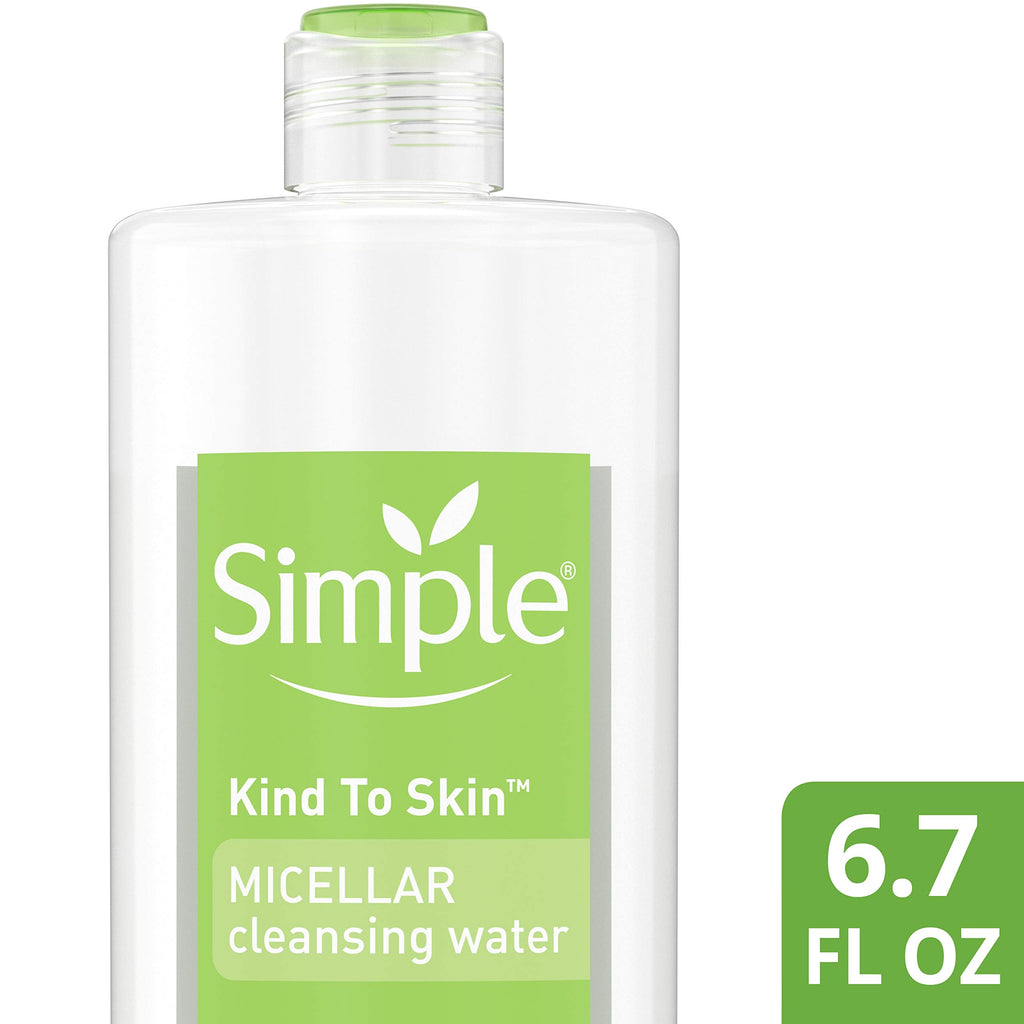 Simple micellar water packaging back label details