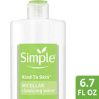 Simple micellar water packaging back label details