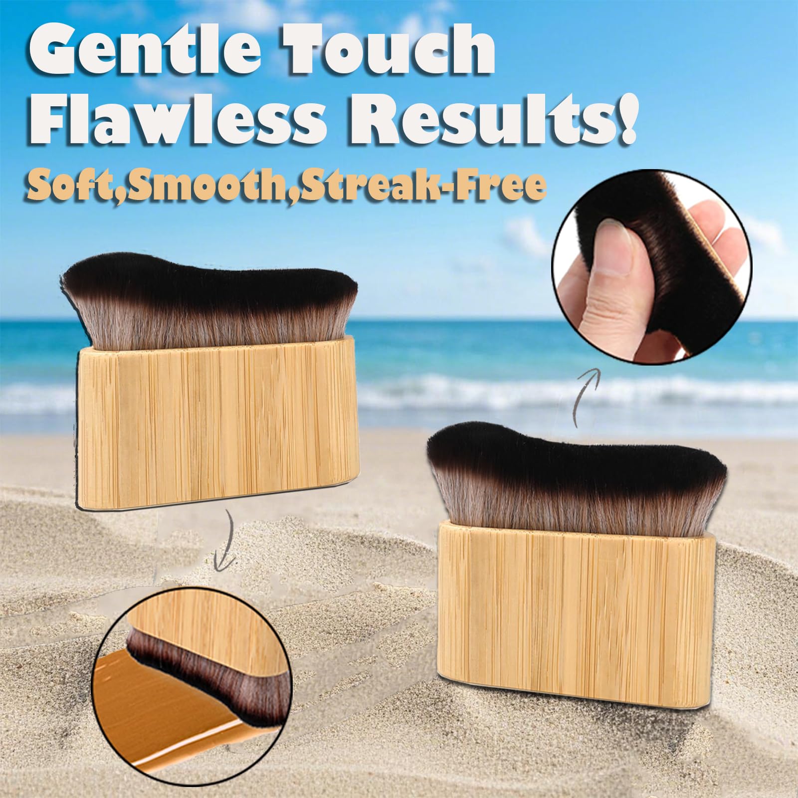 Back applicator strap for self tanner application