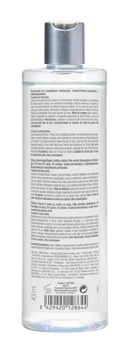 Imported ISDIN hydrating facial toner bottle ideal for sensitive and dehydrated skin types