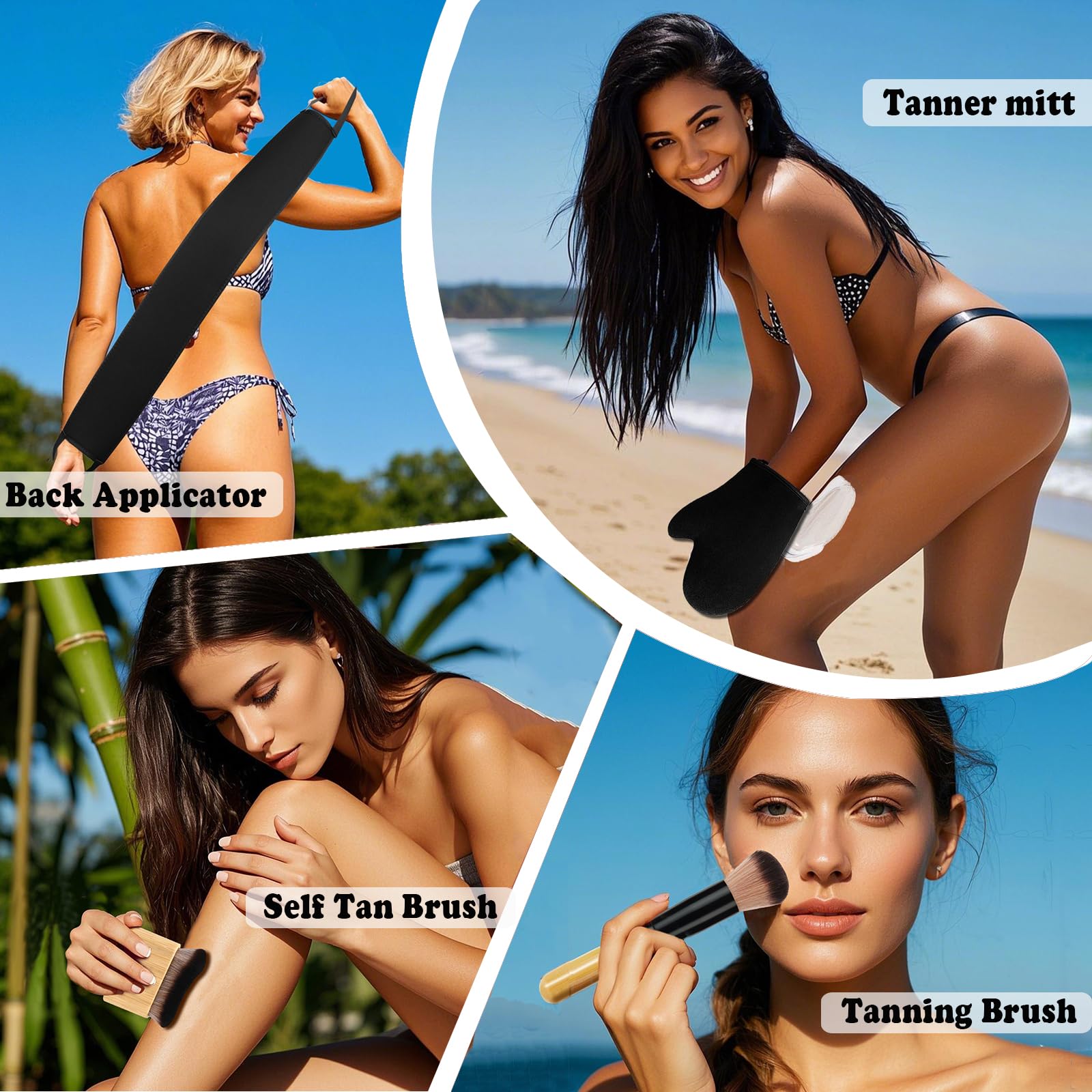 Full set of G Gaiyah 4 piece tanning tools