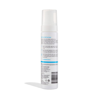 Bondi Sands Self Tan Eraser bottle with skincare routine elements