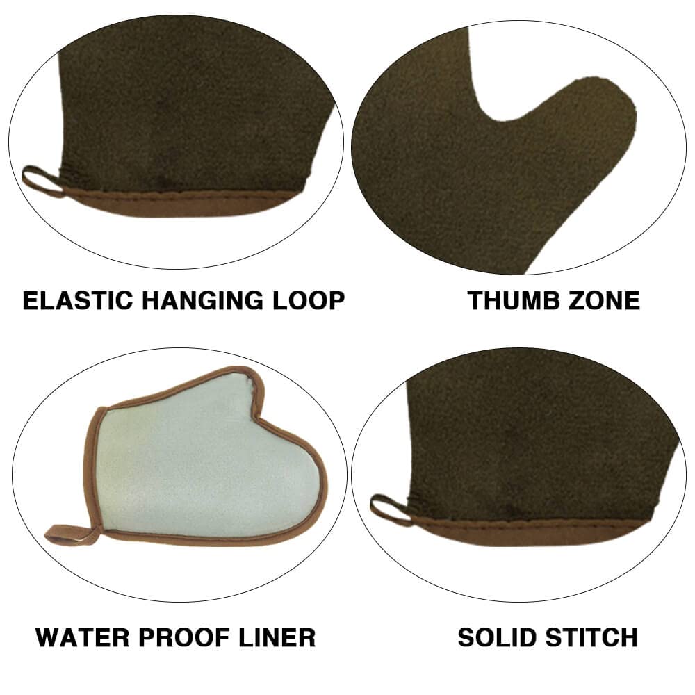 Bolitfu velvet tanning mitt for streak-free sunless tan