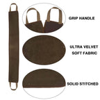 Bolitfu back lotion applicator strap with dual handles