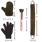 Bolitfu flat top face brush for precise tanning