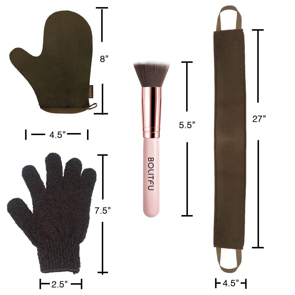 Bolitfu flat top face brush for tanning