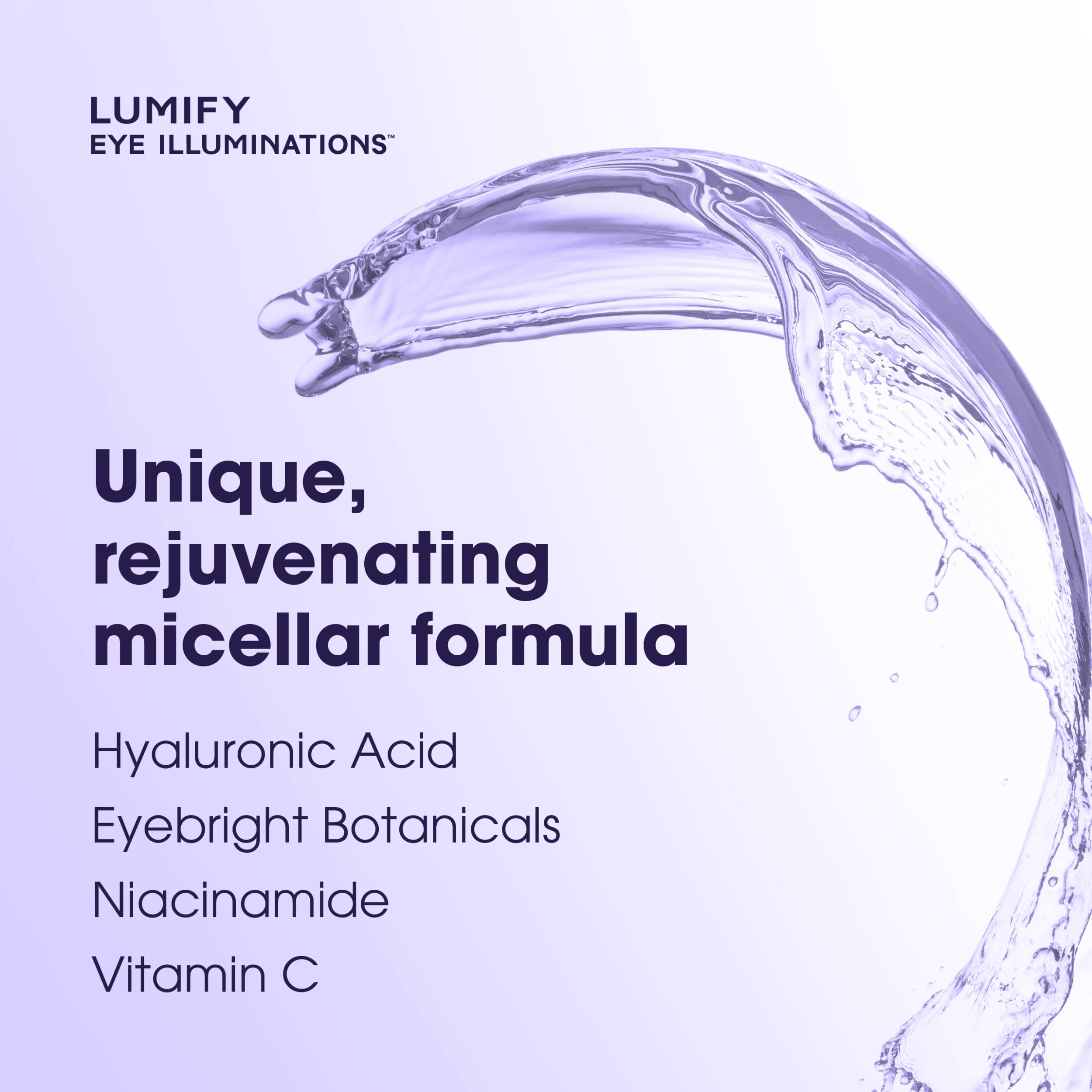 Lumify 3 in 1 Micellar Water and Eye Makeup Remover packaging