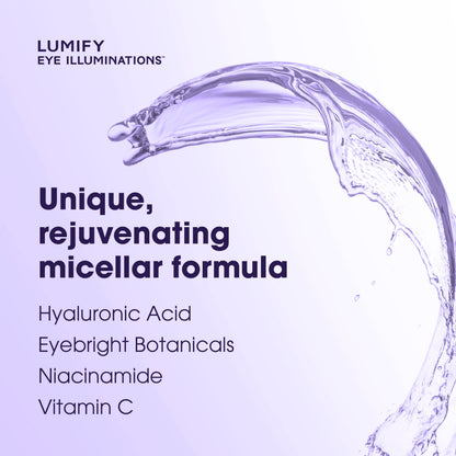 Lumify 3 in 1 Micellar Water and Eye Makeup Remover packaging