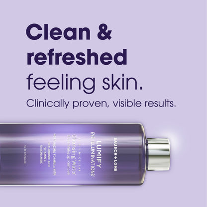Hypoallergenic no rinse eye makeup remover for waterproof cosmetics