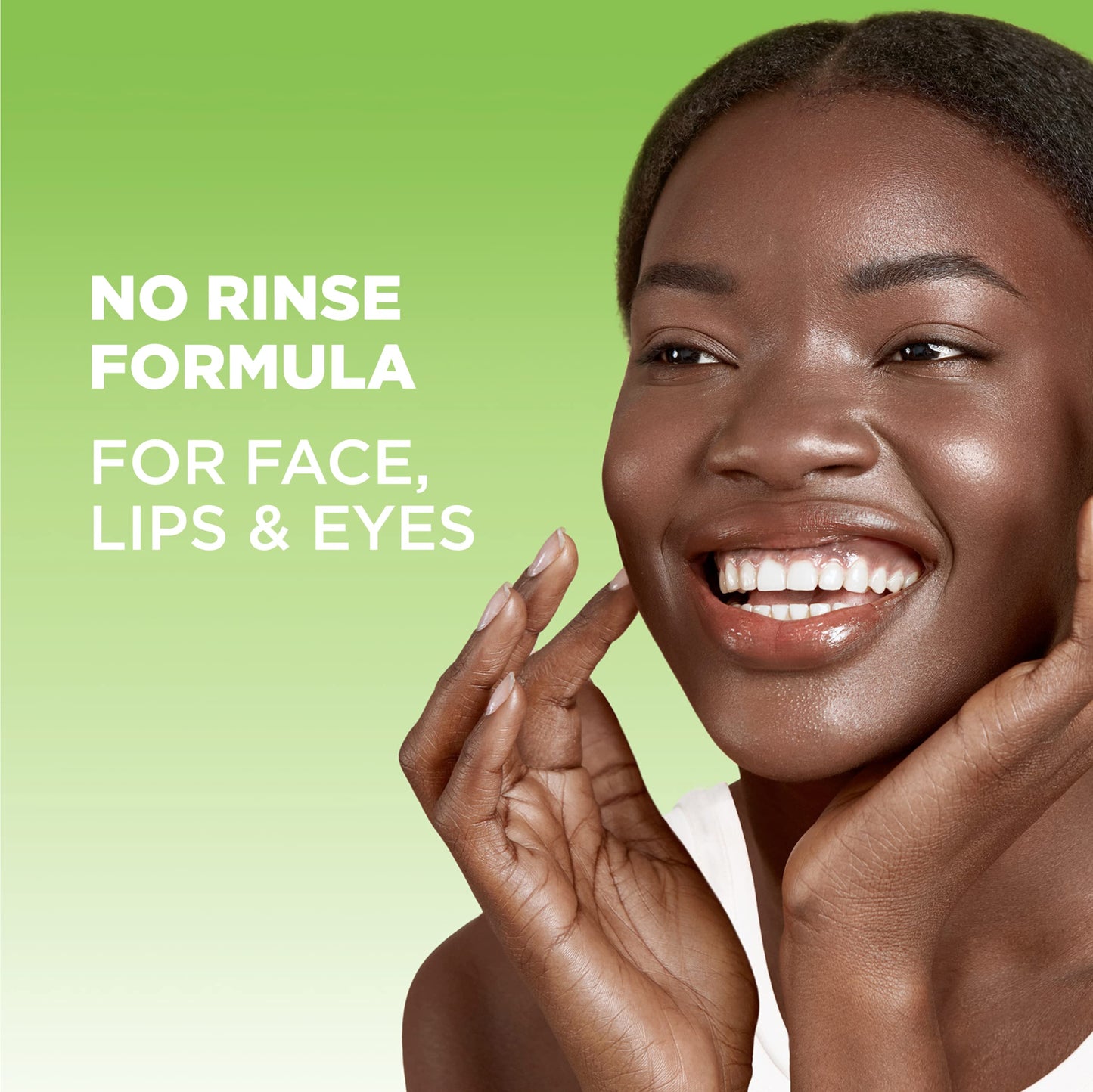 Oil free all in one micellar water bottle showing ingredients list