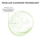 Garnier SkinActive facial cleanser texture and cotton pad demonstration