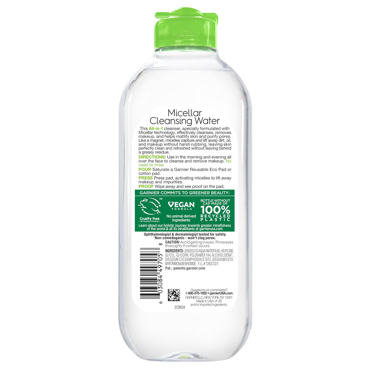 Garnier SkinActive all in one cleanser complete packaging angle