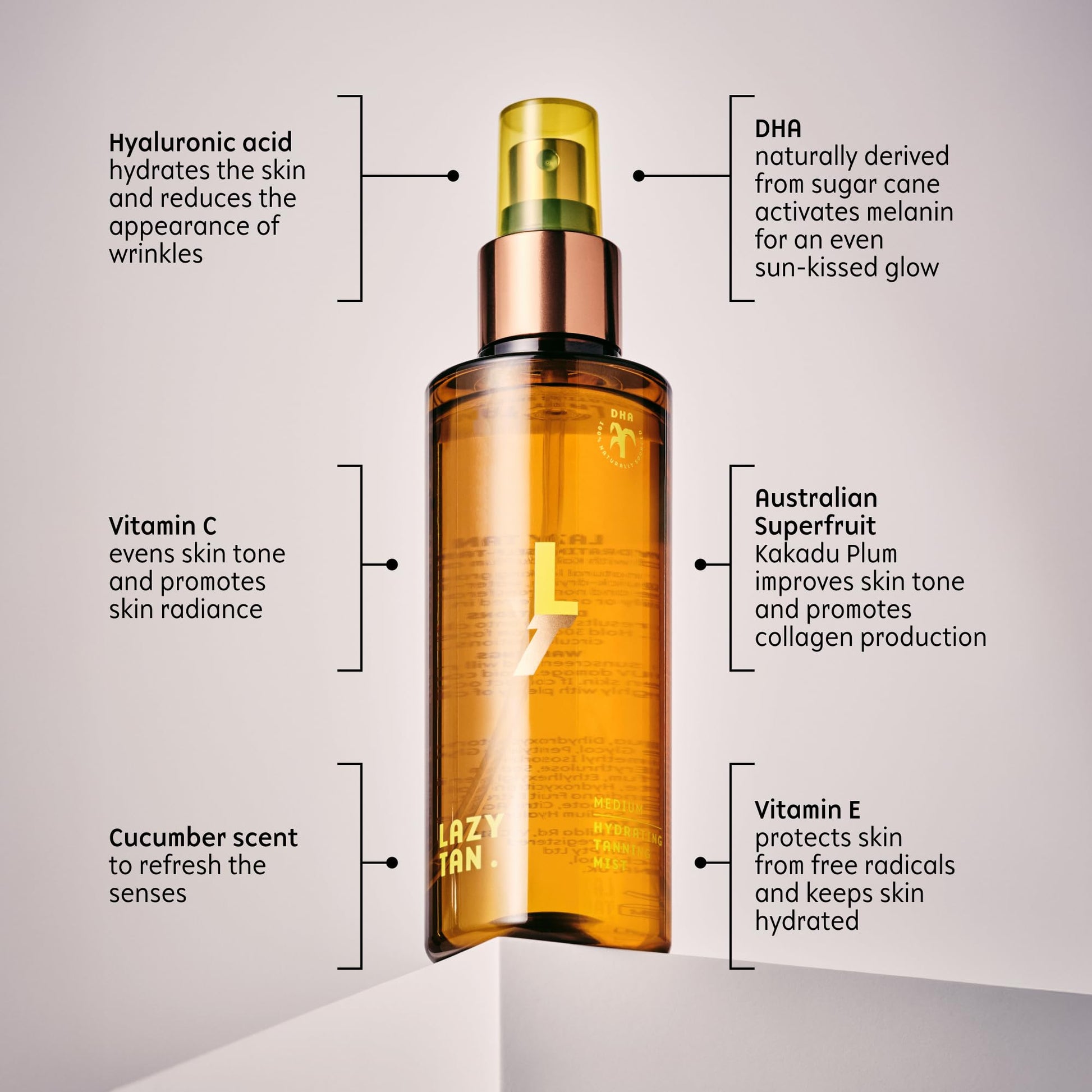 Travel friendly 150 milliliter Lazy Tan bottle