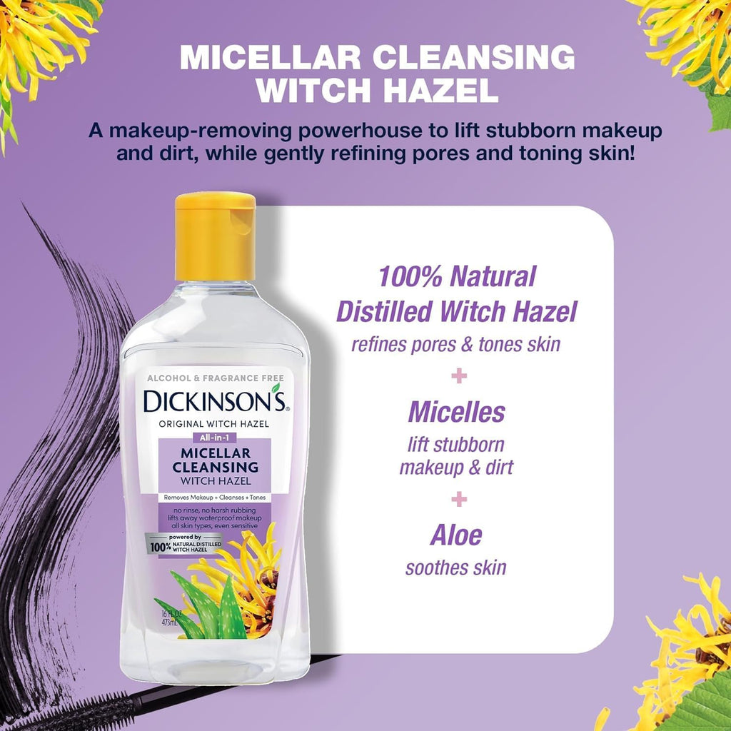 Yellow flip-top cap detail of Dickinson's facial cleanser