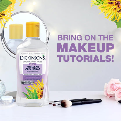 Dickinson's imported American skincare micellar makeup remover liquid texture