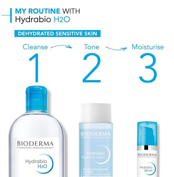 Back label of Bioderma Hydrabio H2O showing product ingredients