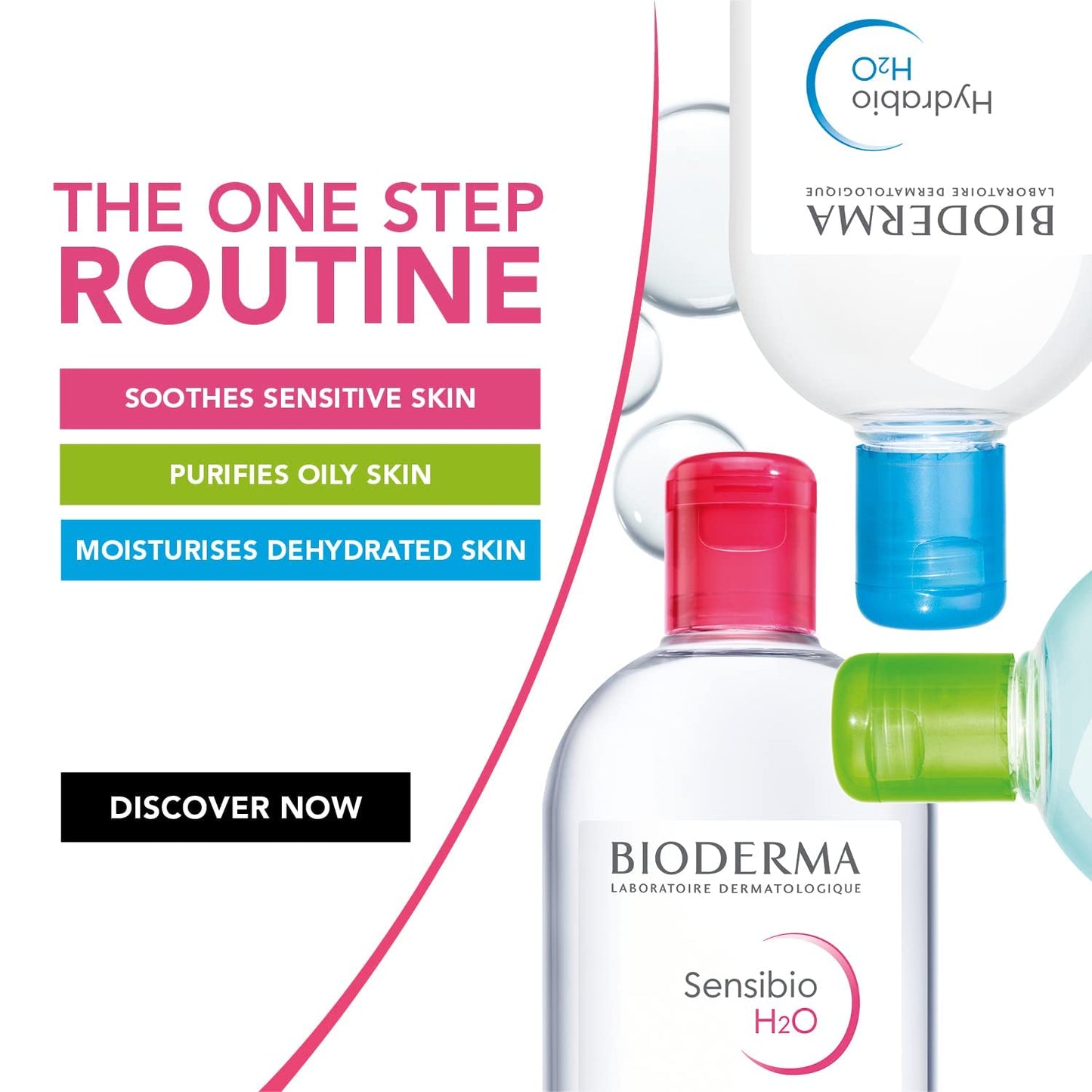 Bioderma 16.7 fluid ounce bottle packaging for everyday skincare
