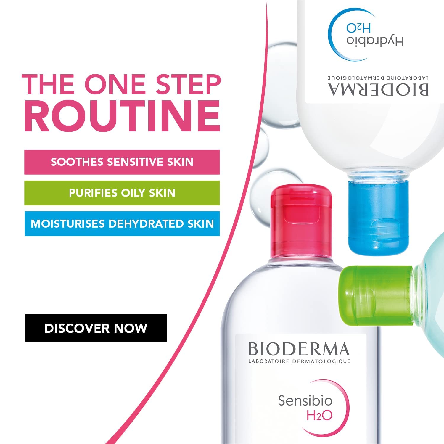 Bioderma 16.7 fluid ounce bottle packaging for everyday skincare