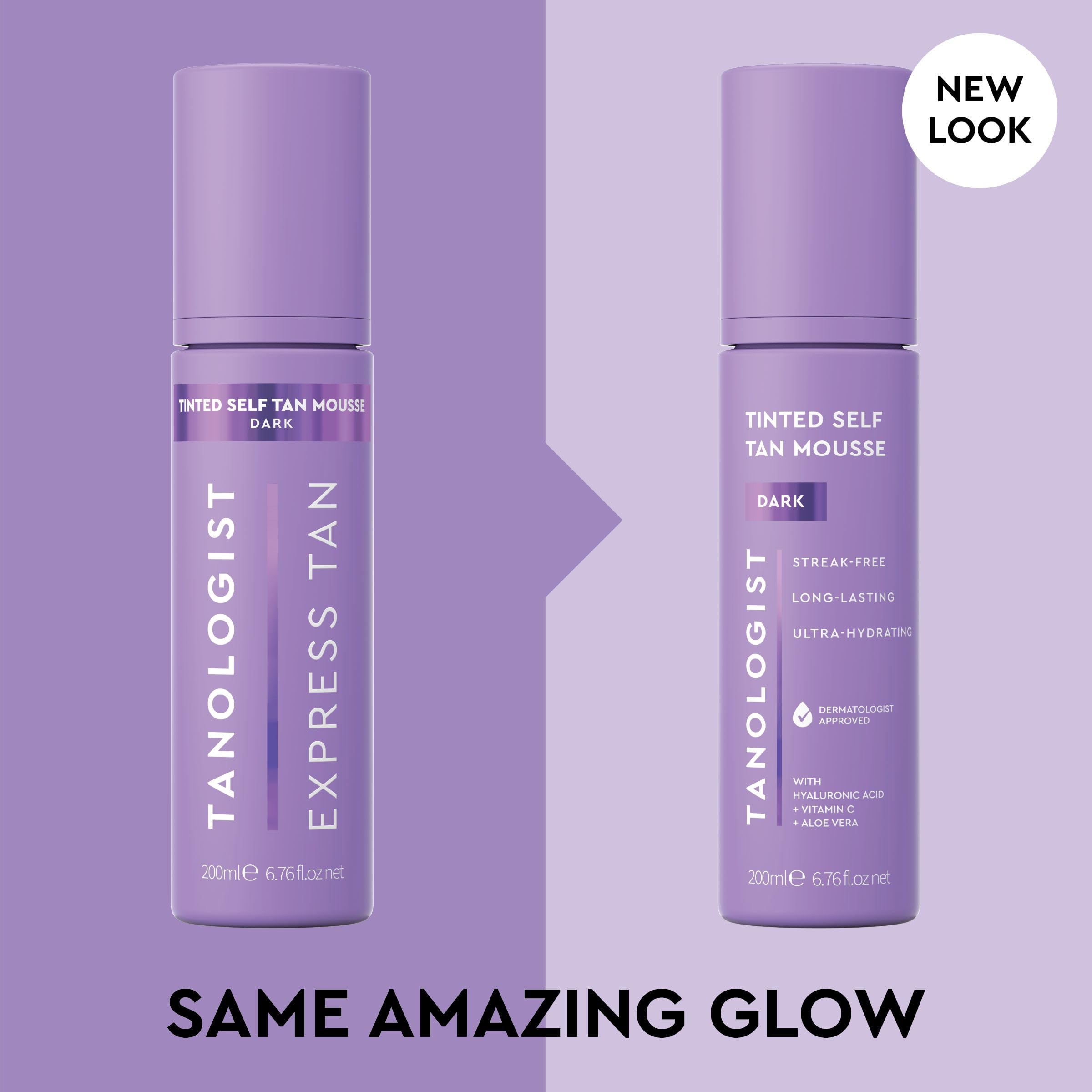Tanologist self tanning mousse dark bottle texture
