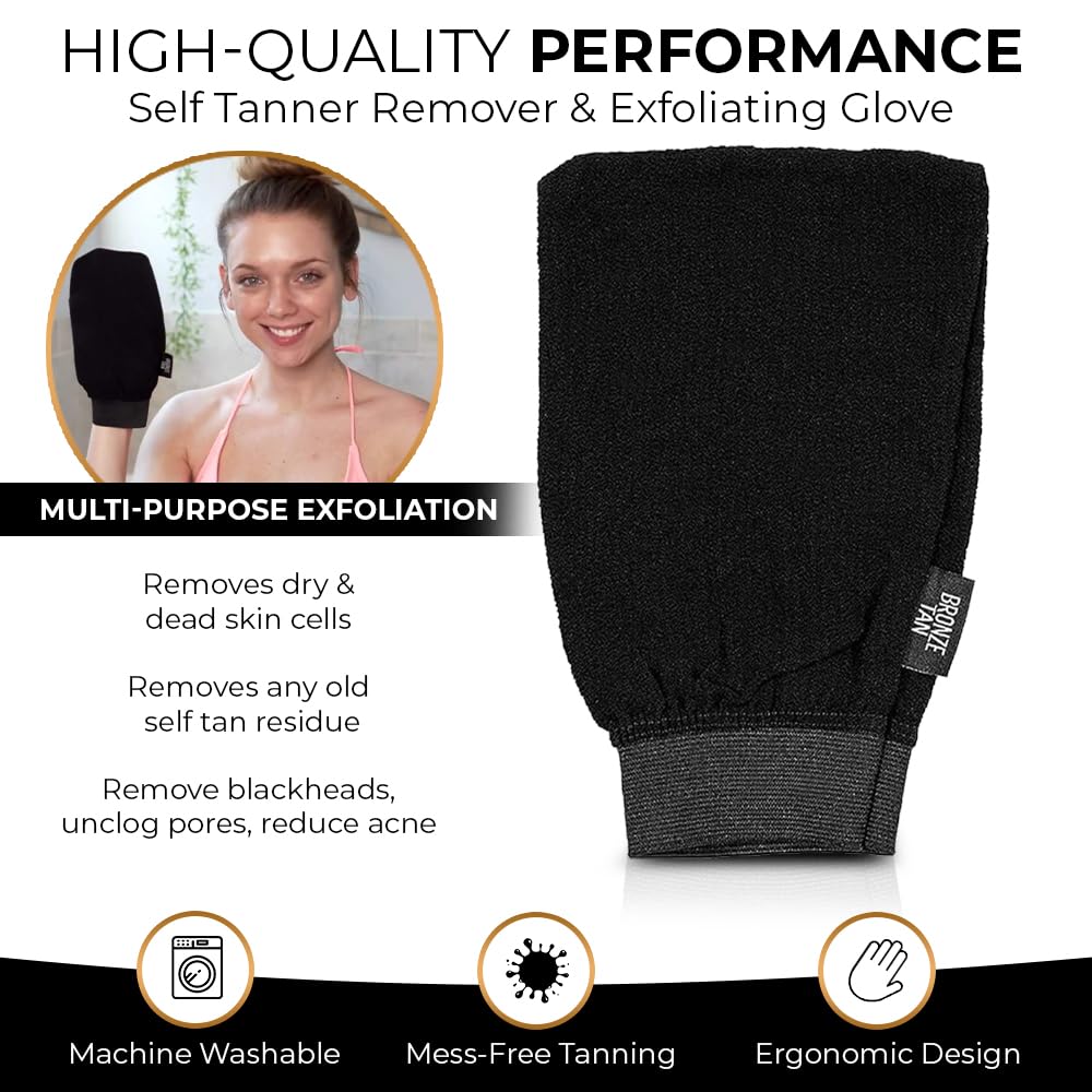 Close up of Existing Beauty tan remover glove fabric texture